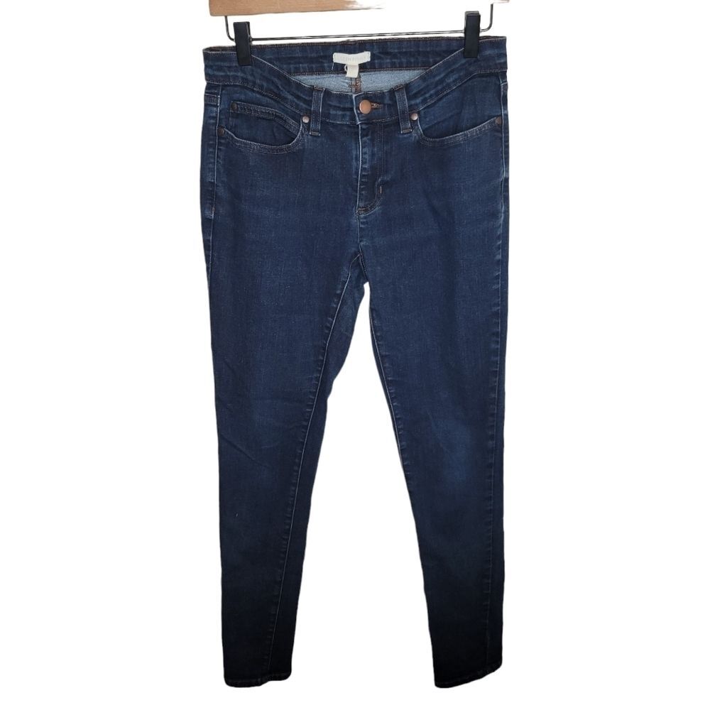 Eileen Fisher dark wash skinny denim jeans size 6